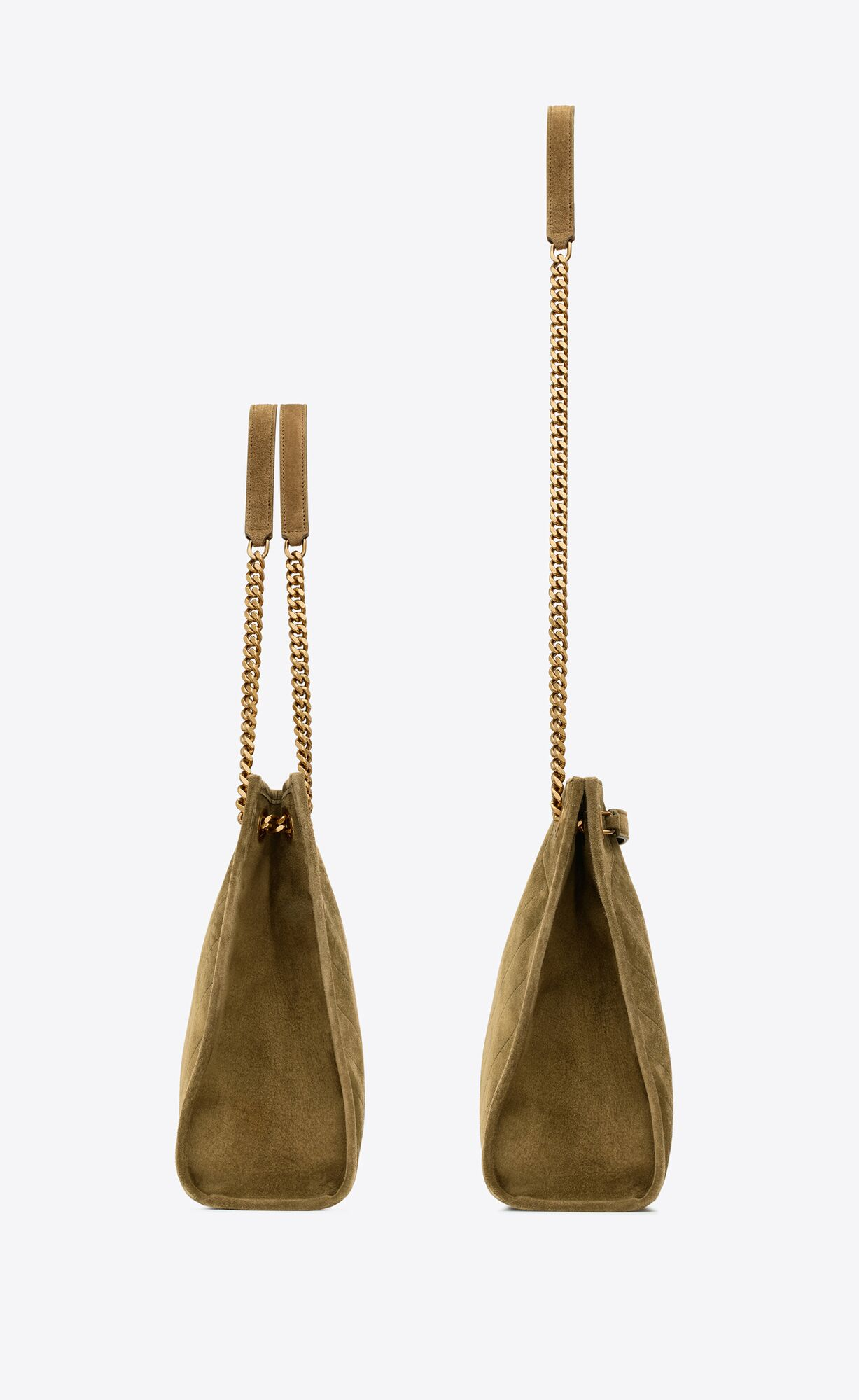 NIKI medium suede shopping bag